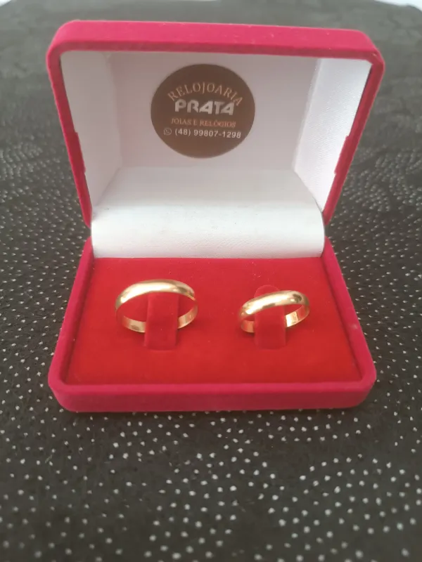 Aliança em ouro 18k
