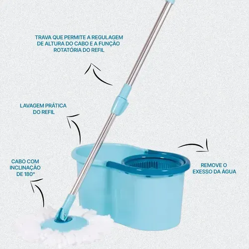 Mop Limpeza Prática 13L MOR | Madezini Comercio de Material de Construção LTDA