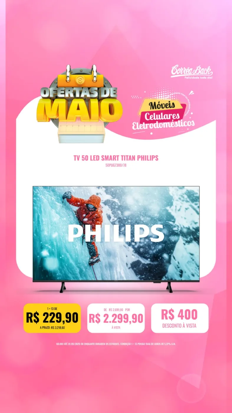 TV 50 LED Smart Titan Philips
